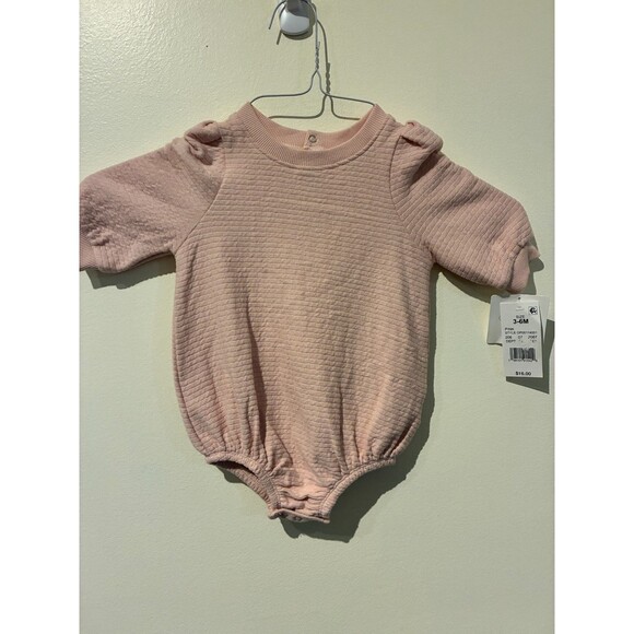 NWO Grayson Mini Pink Bubble Romper- 3-6M - Picture 1 of 4